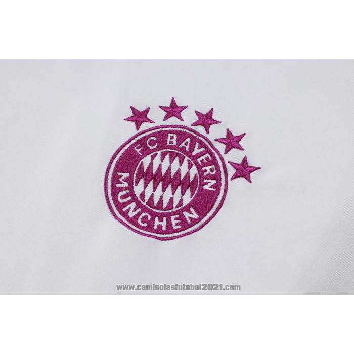 Fato de Treino Bayern de Munique Manga Curta 2023-2024 Branco - Calcas Curta
